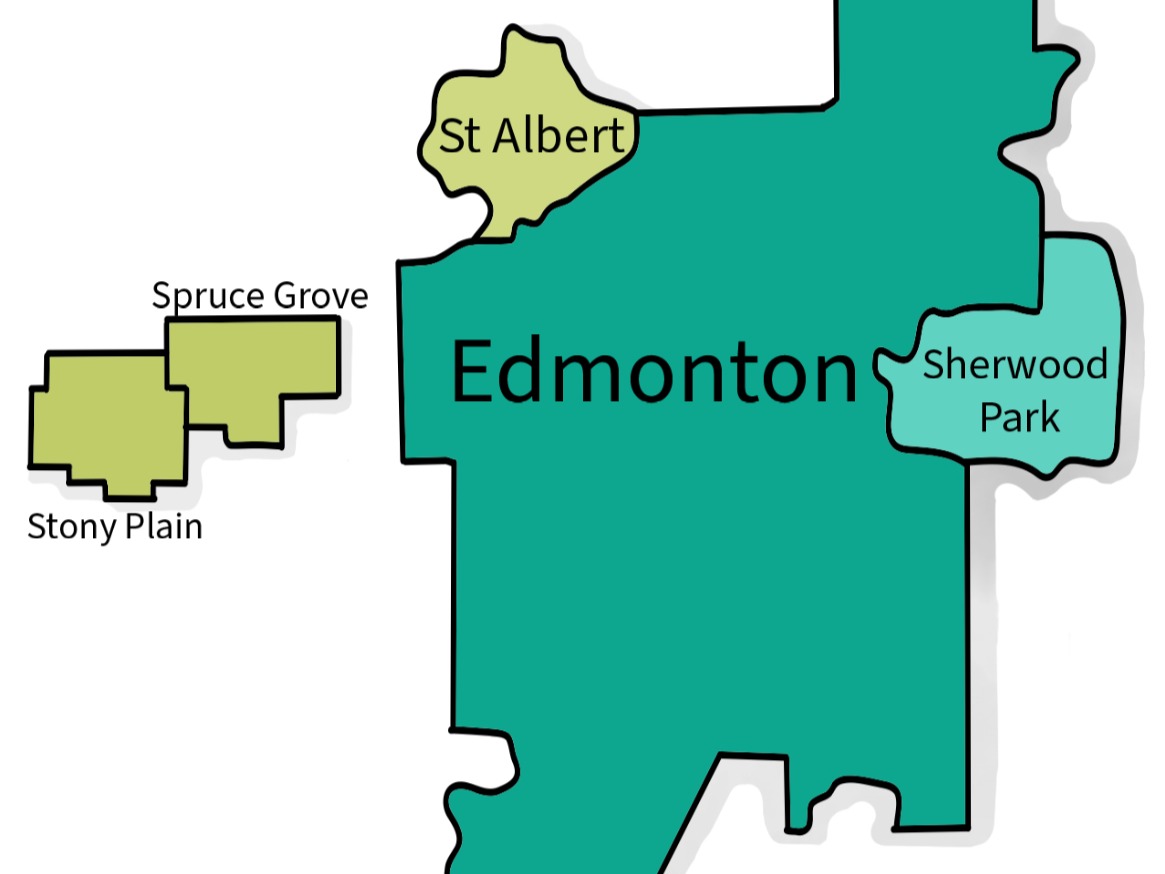 Map of our service area
